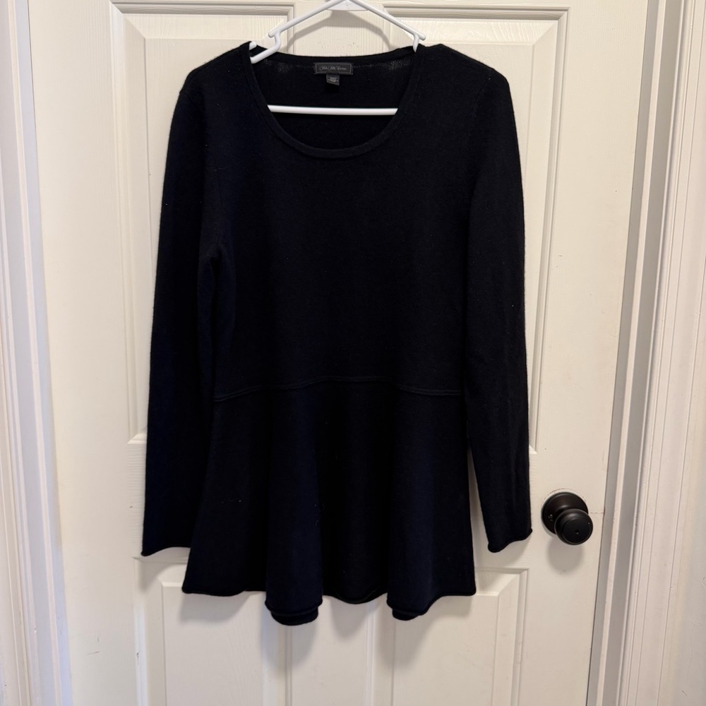 Saks Fifth Avenue Soft Cashmere Peplum Sweater Size Large